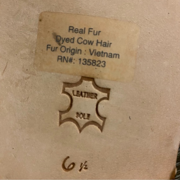 Sam Edelman | Mollie Gladiator Sandals Cheetah Cow Hair Size 6.5 - Picture 13 of 13